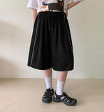 [Unisex] Hucree Track Line Banding Bermuda Pants