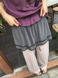 Mokan Lace Tiered Layered Mini Skirt