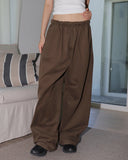 Thermal back pocket point wide cotton pants