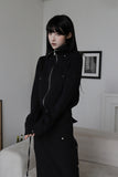 Cats Line Hood Zip-up
