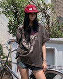 Bello Crop Print Short Sleeve T-shirt