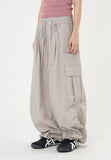 Trudy pintuck balloon wide shirring cargo pants