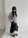 Likat Check Ribbon Wrap Midi Skirt