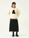 Dot Silhouette Bear Sweatshirt
