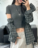End Rivet Pigment Crop Tee
