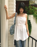 MUKE Pintuck Lace String Vacation-Look Sleeveless One Piece