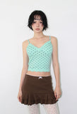 [with cup] PETIT DOT LACE SLEEVELESS