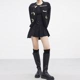Lowna two button pocket skirt
