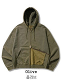 Pigment Waffle Lining Hood Zip-Up