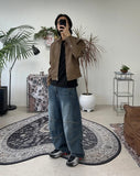 Mark Curved Dart Denim Pants
