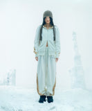 Double Strap Angora Beanie