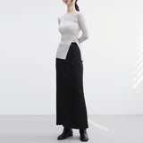 Ashi Long D Belt Skirt