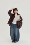 [BAONHAUS] Hebon Denim Banding Balloon Wide Pants