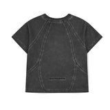 CURVED SEAM CROP TEE