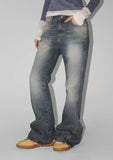 SIDE STUD FLARE DENIM