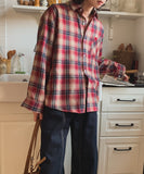 Doze loose fit check shirt