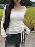 Mining Bustier Layered Knit