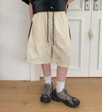 [Unisex] Hobets Track Banding Nylon Bermuda Pants