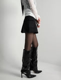 Hidden Cotton Pleats Skirt
