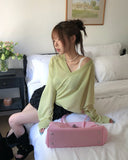 Moen Summer Linen V-Neck Knit