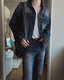 Brion crop cut denim jacket
