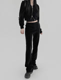 showble velvet straight pants