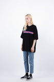 Heavy Overfit Wide 3 Color Line Logo