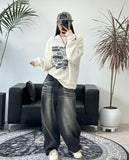 Miley printed boucle knitwear