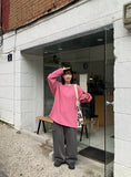 [unisex] Milonde Ribbed Round Over Knit