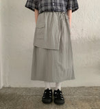 Jundro Summer Nylon Wrap Skirt