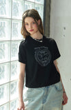 Merry Happy Crop Tee