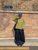 [unisex] Riove Raw Denim Wide Pants