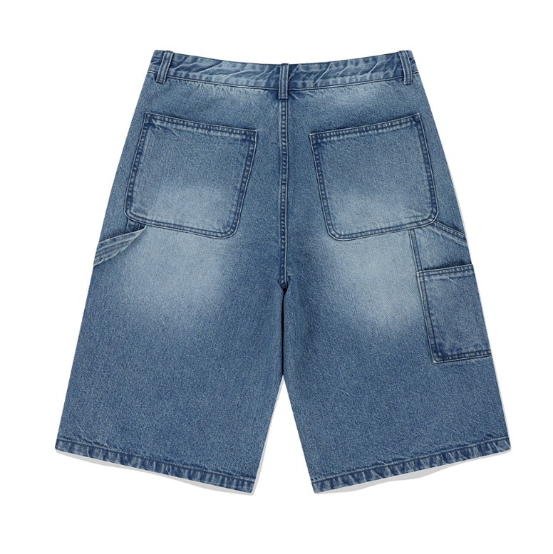【mahagrid】25SS★ DYED DOUBLE KNEE SHORT mahagrid/マハグリッド』 STUD DOUBLE KNEE DENIM SHORT