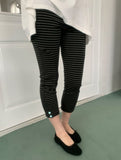 Bayo Color Stripe Banding Three Quarter Pants