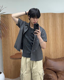 Benon Washed Buckle Cargo Pants