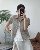 Noir check shirt