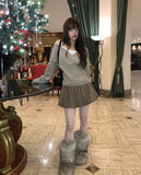 Lian Pumpkin Balloon Short Skirt