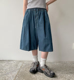 [unisex] Hotem Cool Banding Denim Bermuda Pants