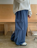 Formen banding cargo wide pants