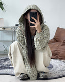 Davi Nylon Check Windbreaker