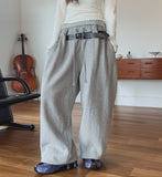 Hubble Belted Brushed Balloon Jogger Pants