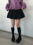 Sio Balloon Pumpkin Belt Mini Skirt