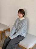 Hiyan Bokashi Round Knit Cardigan