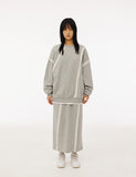 Studio Symbol Cut-Off Sweat Long Skirt