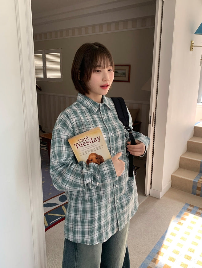 【BAON】[unisex] Cocheni Over Check Shirt BAON (バオン) - [男女兼用]コシェニオーバーチェックシャツ