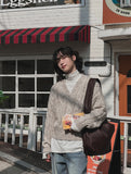Lenny Cable Crop V-Neck Knit