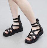 Serendy Buckle Platform Sandals
