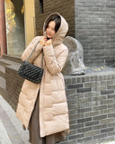 Verond High Neck Hood Long Padding Jumper (Belt Set)