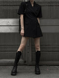 Tabarin wrap one piece short sleeve jacket