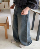 Pewty Washing Balloon Wide Denim Pants